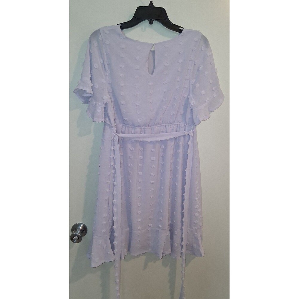 NWT! Motherhood Purple Swiss Dot Maternity Dress, Size Small - Picture 6 of 11